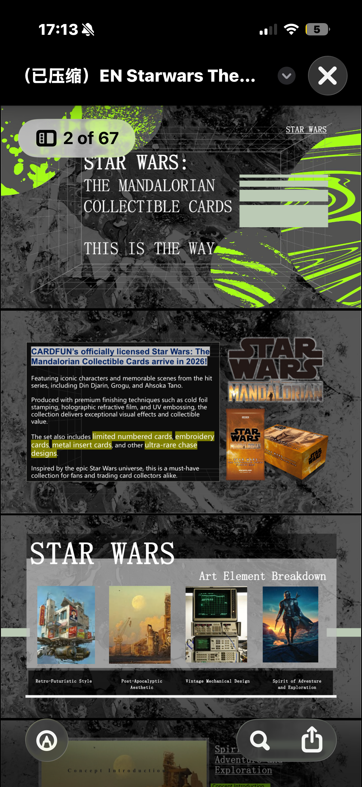 STAR WARS Mandolorian Cardfun Box